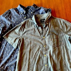 Men’s American Eagle short sleeved button down - 2-pack